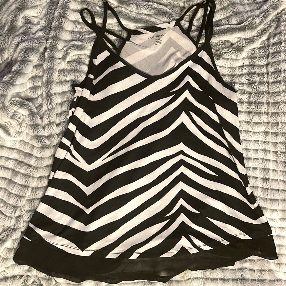 Lane Bryant Cami Zebra Print